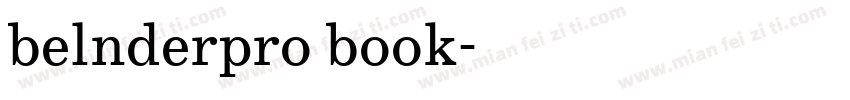 belnderpro book字体转换